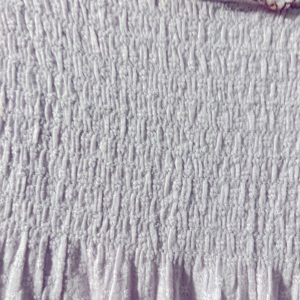 Free People Lilac Purple Begonia Boho top size large - Picture 7 of 9